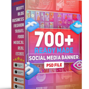 700+ Social Media Kit PSD – Banner Template Pack